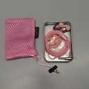 LUDOS OMNITONE Wired Earbuds in-Ear Headphones, Earphones with Microphone, 3.5 mm Jack Corded Ear Buds, Videoconference for iPhone, Samsung, Laptop, Kids, School Students - Pink