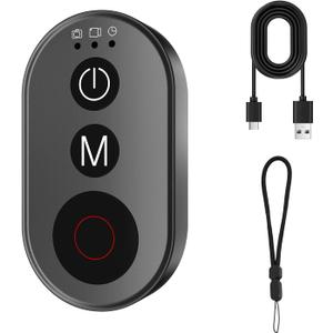 Wireless Camera Remote Control, Bluetooth Remote Controller for Action Cameras & Mobile Phones, 30M/98.4ft Wireless Camera Smart Shutter Remote for Insta360, GoPro Hero, DJI Osmo 360/Action