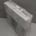 13 x 13 Inch Fine Linen Storage Bins with HandlesFabric Cube BoxsBasket Organizers for Shelves for Home, Closet Drawers (White/Green-4 Pack )