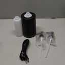 Oil Warmer for Scented OilMassage Oil Warmer for Massage, Lotion Oil Warmer, Body Oils Heater for Spa, Salon and Barber Shops, with Two Oil Bottle Dispenser, Constant Temperature, Black