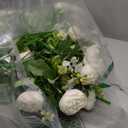 12 Bundles Peony Artificial Flowers, Peonies Artificial Flowers with Peonies and Daisies, Fake Peony Flower Bouquets for Home Decor, Wedding, Table Centerpieces, Indoor & Outdoor Use (White)