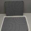 CZWL&HG 2 PCs Stone Dish Drying Mats for Kitchen Counter-Diatomaceous Dish Drying Mats Superb Absorbent with Non-Slip Stainless Steel Feet, Heat Resistant, 15.7" (L)11.8"(W)