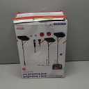 4 in 1 Kids Basketball Hoop and Tball Set for Toddlers 3-5, Adjustable Hanging Tee Ball Stand with Automatic Baseball Pitching Machine, Indoor Outdoor Sport Toys Birthday for Boys