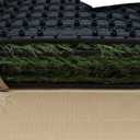 XLX TURF Artificial Grass Turf Tiles Interlocking Set 6 Pieces, Square Fake Grass Tiles Self-draining for Pet Indoor/Outdoor Flooring Decor, 12"x12", 8 Buckle Systerm