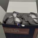 MAGZO Door Draft Stopper for Bottom of Door, 2 Pack 32 Inch Under Door Draft Stopper, Fan Shaped Under Door Gap Filler Bottom, Door Soundproofing, Grey (Gray)