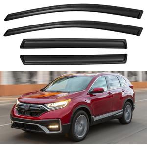 6 x Window Visors Rain Guards for Honda CRV 2017 2018 2019 2020 2021 2022, Out-Channel Window Vent Wind Deflectors Visors Shades for 17-22 CR-V
