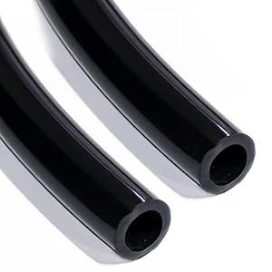 dracaena.io 4 meter/ 157.5 inch soft tube with PVC material, ID 3/ 8'' and OD 1/ 2'' - PVC pipe soft tube for Computer water cooling systems, Black