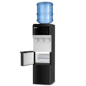 OSTBA Bottom Loading Water Dispenser, 3 & 5 Gallon Water Cooler | Hot, Cold and Room Temperature Water with LED Display, Child Safety Lock, Empty Bottle Indicator and Stainless Steel Tank