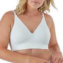 Bali Women's Wireless Bra, Comfort Revolution Modern Seamless Bra, Flex-to-fit Wirefree Bra (White) S
