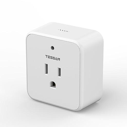 TESSAN Voice Control Outlet, On/Off Light Switch Socket for Night Light, Coffee Maker, Lamp, Fan, Power Plug for Household Appliance, 10A/1250W