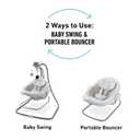 Graco DuetConnect LX 2-in-1 Baby Swing and Bouncer, Redmond