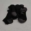 COOVAN 10 Pairs Black, Mens Cushion Ankle Socks Men 10 Pack Low Cut Comfort Breathable Casual Socks, Size: Small-Medium