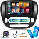 EKAT [2+64G] Car Radio for Kia Soul 2014-2017 (Only for Manual A/C), 9 inch Android 13 Touch Screen KIA Soul Stereo, Carplay/Android Auto/EQ Audio/SWC/Bluetooth/26 Ul Desktop Themes