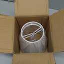 Small Lamp Shades Set of 2, White Clip On Lamp Shades for Table Lamps-4" Top x 5" Bottom x 6" High, Mini Barrel Fabric Lampshades for Table Chandeliers Sconce Wall Floor Lamp Replacement