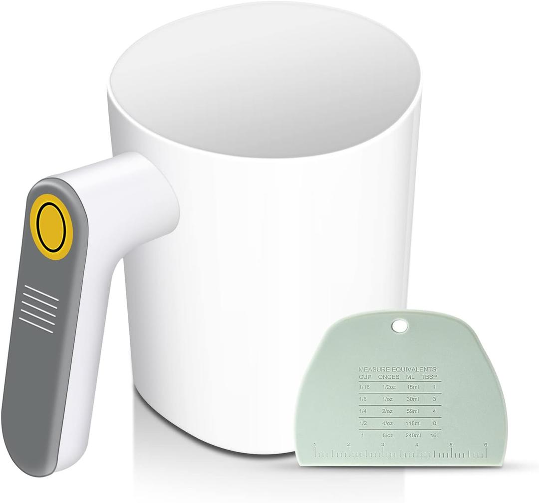 Electric Flour Sifter, Battery Operated Flour Sieve, Handheld Cooking Tool for Cooking and Pastry Baking