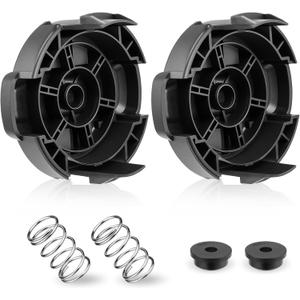 DWO1DT995 Weed Trimmer Head Cap Cover & Spring Replacement for Dewalt Quickfeed String Trimmer Head, Parts DCST922 DCST922P1 DCST922B DCST972X1, 2-Pack