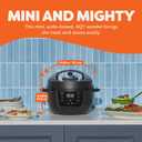Instant Pot 4QT RIO Mini 7-in-1 Multi-Cooker, Pressure Cooker, Slow cook, Saut, Steam, Rice Maker, Yogurt, & Warmer, Black, 4 Quarts