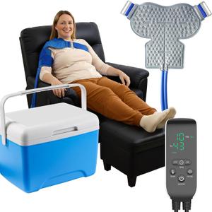Cold Therapy Machine for Shoulder RecoveryIce Machine for Shoulder After Surgery With Programmable Timer, Reduce Post-Op Swelling, Rotator Cuff Tears/Sprains, Cryotherapy Pain Relief, Compression Pad