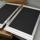 FACHNUO 2 Feet Portable Wheelchair Ramp, Non-Skid Aluminum Handicap Ramps with Handle, Folding Threshold Wheel Chair Ramp for Home Steps, Stairs, Entry, Threshold, Doorways, Scooter, 800LBS Capacity (2FT(Using height 2-6''))