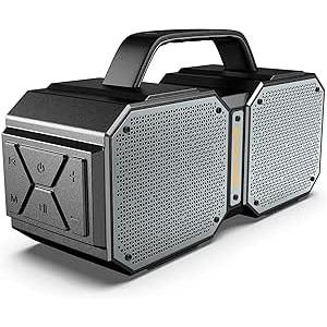 BUGANI Shock Bluetooth Speaker, Portable Bluetooth 5.3, Waterproof, 60W Super Power, Outdoor Speaker, (New Model)