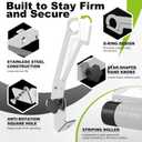 Lawn Striping Kit for EGO 21-Inch & RYOBI Walk-Behind Lawn Mowers: D-Ring Quick Mount Lawn Striper with 17" Roller - Tool-Free Installation for Professional Lawn Stripes in Backyard & Garden
