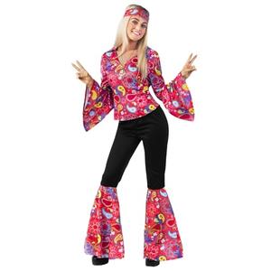 Morph 70s Costumes For Women Hippie Disco Outfit - Retro 60s 70s Style Costume For Parties, Festivals, and Events, Medium