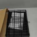 BestPet | Dog Crate | 18" | Black | Foldable Metal Kennel with Single Doors, Secure Slide-Bolt Latches, Leakproof Tray | Portable Dog Cage for Small Breeds | for Travel, Indoor & Outdoor Use