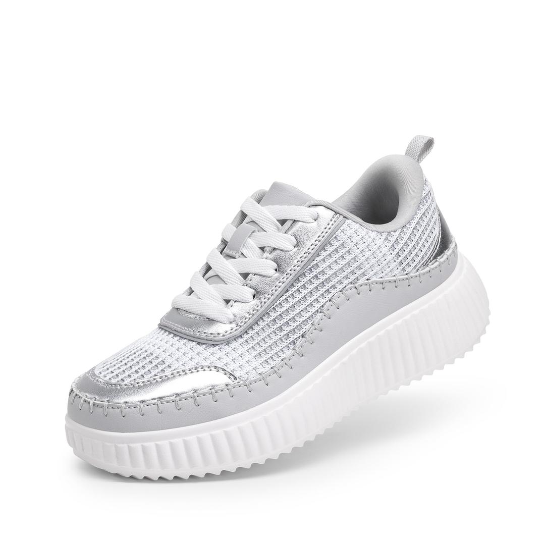 DREAM PAIRS Girls Fashion Sneakers Tennis Shoes Kids Platform Lightweight Lace Up Casual Walking Shoes.13