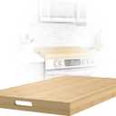 Bamboo Noodle Board Stove Cover for Electric and Gas Stoves - Sink Cover, 30"L x 22"W x 2.5H" - Double-Sided Usable