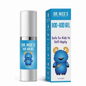 DR. NICE'S Kids First Aid Skin Repair Hydrogel for Minor Cuts, Scrapes, Burns, Blisters & Chafed Relief - Soothing, Cooling Boo Boo Gel Protects Skin & Supports Healing - Natural, Made in USA, 1 fl oz
