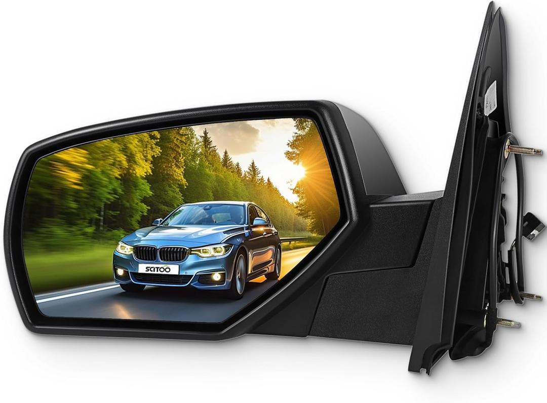 SCITOO Side View Mirror Fit For 2014-2018 For Chevy Silverado 1500 2014-2017 For GMC Sierra 1500 22820378 Power Adjustment Heating Driver Side Mirror