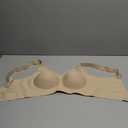 Bras for Women Supportive Wireless Push Up Bra Full Coverage No Underwire Seamless for Older Women (X-Large, Skin)