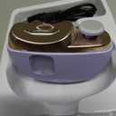 Automatic Nail Clipper Electric Nail Trimmer Polisher 3 in 1 Portable Fingernail Cutter with Light 2 Speeds File Nail Clip Storage Rechargeable Safety Trimmer for Seniors Adults Kids Baby (Purple)