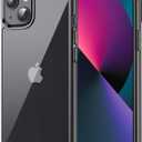 JETech Case for iPhone 13 6.1-Inch, Non-Yellowing Shockproof Phone Bumper Cover, Anti-Scratch Clear Back (Black)