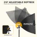 2Pack Professional Softbox Lighting Kit, 16'' x 16'' Studio Lights with 85W 2700-6500K E27 LED Bulbs, Continuous Lighting for Photography/Video Recording/Live Streaming