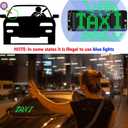 Green Light Sign for Car, Customizable Letter Display Board, Easily Switch Letters Manually Using Buttons to Display Any 4-Letter Word You Like