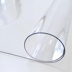 Custom Clear Table Protector - Customizable Size 2mm Thick Plastic Table Cover for Dining Room, Kitchen, Office - Waterproof, Scratch-Resistant Table Pad Protector