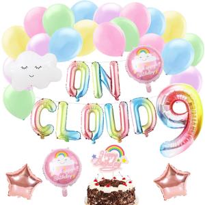 Cloud 9 9th Birthday Party Decorations for Girls