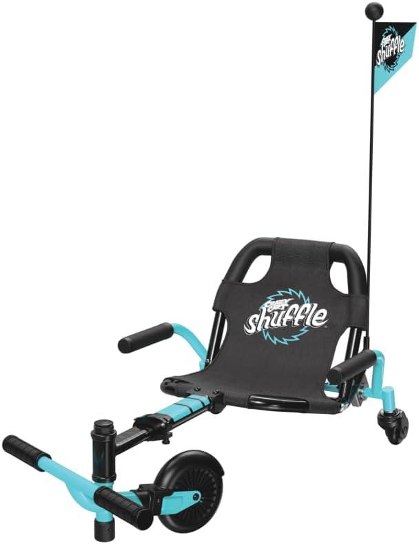 Crazy Cart Shuffle by Razor  Kid-Powered Drifting Go-Kart for Ages 4+, Crazy Cart Drift Bar Technology, Adjustable Frame with 5 Length Settings