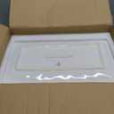 Famiware Serving Platter, Rectangular 15.67/14.1/12.6 inch Serving Dishes for Entertaining, Microwave Dishwasher Safe, Stonware Serving Trays for Party, Turkey, Cheese, Ocean Series, Cappuccino White