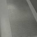 PATIKIL 39.4" x 15.7" 304 Stainless Steel Perforated Sheet, 0.39" Hole 19GA Expanded Metal Mesh Plate Screen Decorative Meshes for Ventilation Grill Smoking