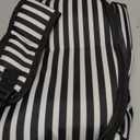 Camping Cooler Backpack 30 Cans, Soft Backpack Coolers Insulated Leak Proof Travel Cooler Bag Waterproof Lunch Picnic Beach Work Trip Thermal Bag Drink Beverage Beer Bag Cooler (Black White Stripe)