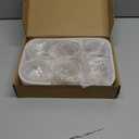 HillSpring Glass Small Bowls, 7.5oz, Set of 6, Clear Mini Bowls for Dips, Sauces, Desserts, Side Dishes, Pudding, Fruit and Charcuterie Boards, Pinch Bowls for Meal Prep, HS-ROUNDBOWL-6PC