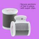 Conair Hot Rollers for Long, Medium & Short Hair, 8 Ceramic Flocked 2-Inch Heated Hair Rollers with Clips, Hot Curlers for Women, Volume & Curls, Lilac