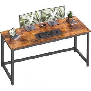 VASAGLE Computer Desk, Steel Frame Gaming Desk for Home Office, 55.1 Inch