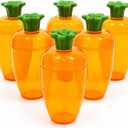 The Dreidel Company 24-Pack Fillable Easter Carrots Containers, Bright Orange Plastic Carrot, Perfect for Easter Hunt, Surprise 4." Inch Carrots (24-Pack) (EXP 10/08/26)
