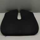 Cushion Lab Patented Pressure Relief Seat Cushion for Long Sitting Hours on Office & Home Chair - Extra-Dense Memory Foam for Soft Support. Car Pad for Hip, Tailbone, Coccyx, Sciatica - Black