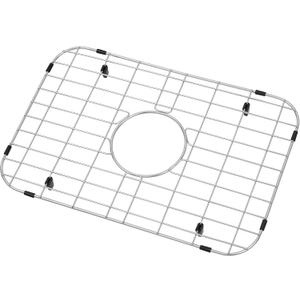 LQS Stainless Steel Sink Protectors, Kitchen Sinks Grid 18 7/8" x 12 5/8" with Center Drain Hole for Single Bowl, Sink Protector, Kitchen Sinks Grate, Sink Bottom Grid
