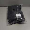 Surmente Black Table Skirt for Rectangle Tables-14ft Black Skirting for Teacher Desks, Weddings, Banquets, or Parties