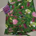 Invader ZIM Adult ZIM Gir and Pig AOP Tossed Print Sleep Pajama Pants Loungewear Sleepwear for Men Women (Green, XL)